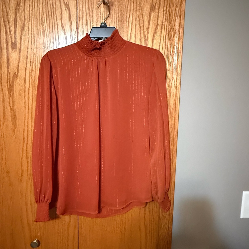 Collection B Rust Blouse